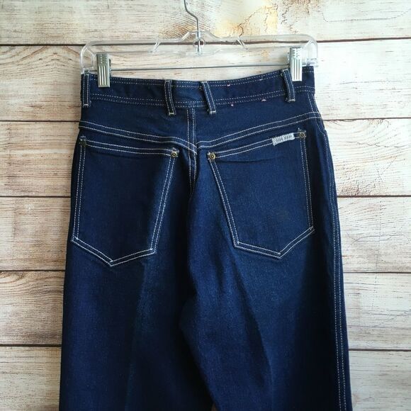 VINTAGE BONJOUR HIGH‎ WAIST JEANS  IN DARK WASH - Picture 2 of 7